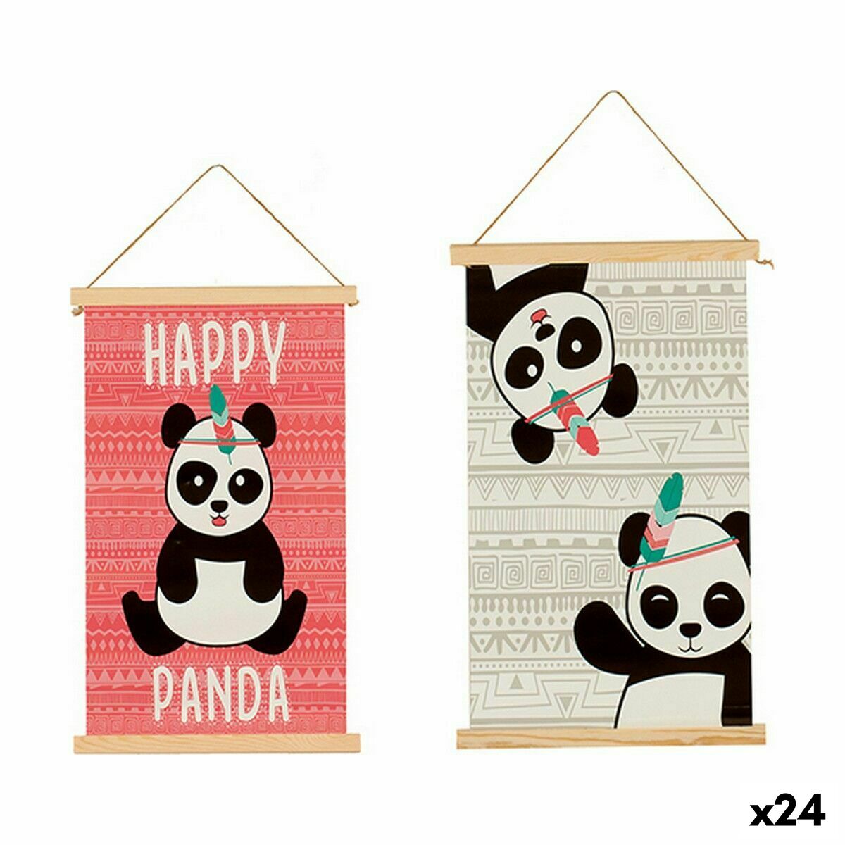Väggdekoration Gift Decor Gosepanda 1 x 54 x 33 cm (24 antal)