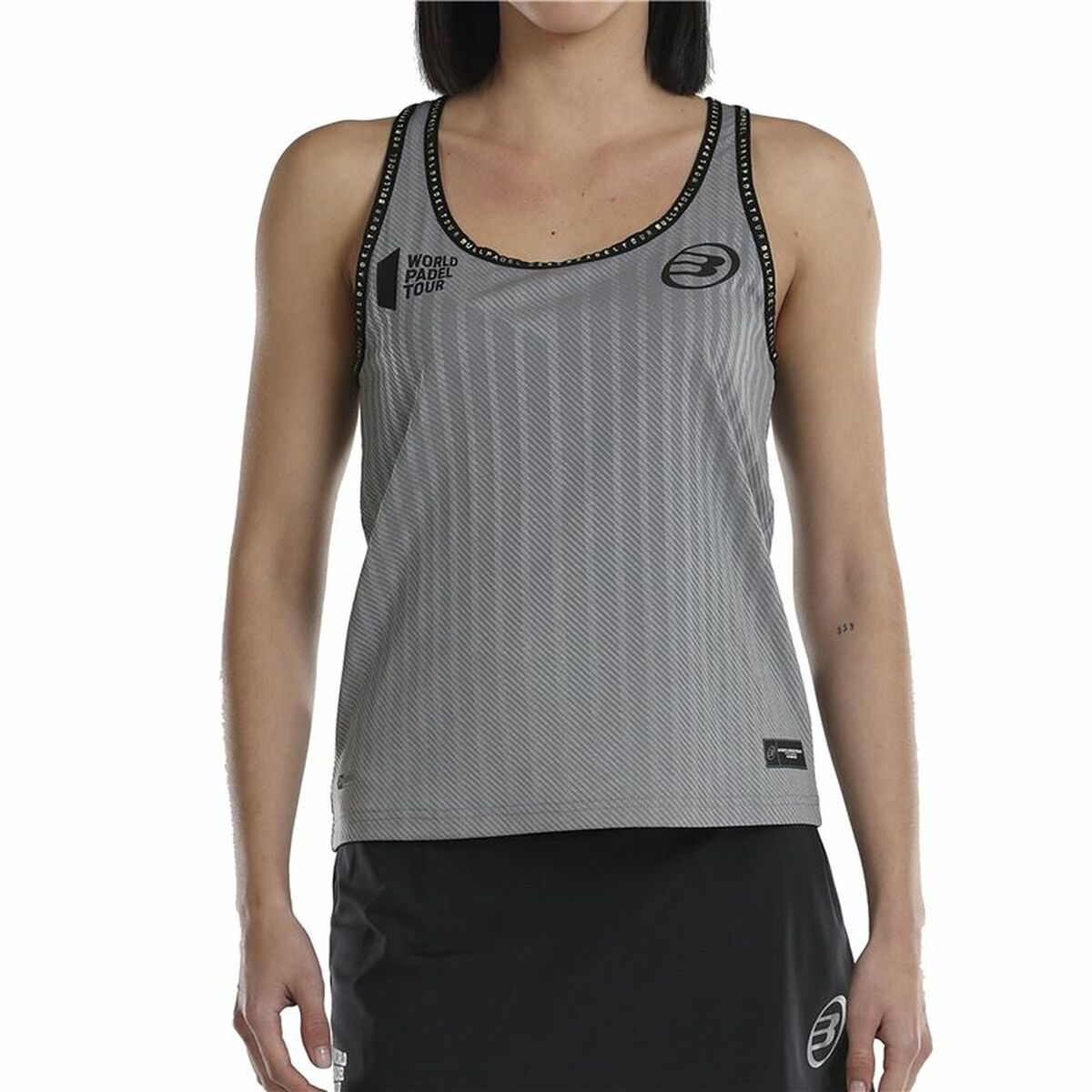 Tanktop, Dam Bullpadel Lugar Padel Grå - 3