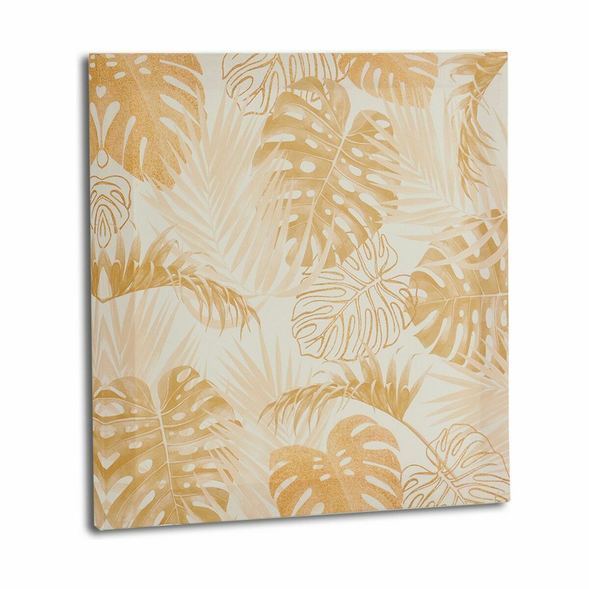 Kanvas Gift Decor Gyllene Löv av en växt 28 x 28 x 1,5 cm (36 antal) - 5