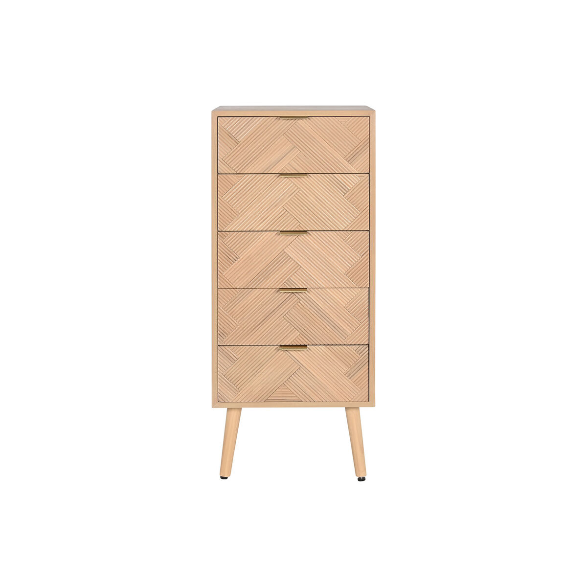 Byrå Home ESPRIT Naturell Paulowniaträ Trä MDF 42 x 34 x 101 cm - 6