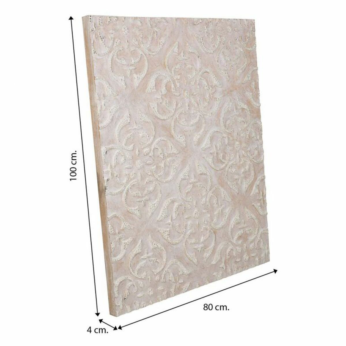 Väggdekoration Alexandra House Living Naturell Glas Trä MDF 80 x 4 x 100 cm - 6