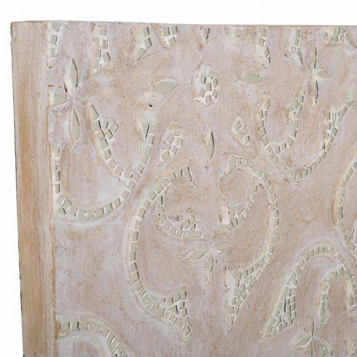 Väggdekoration Alexandra House Living Naturell Glas Trä MDF 80 x 4 x 100 cm - 5