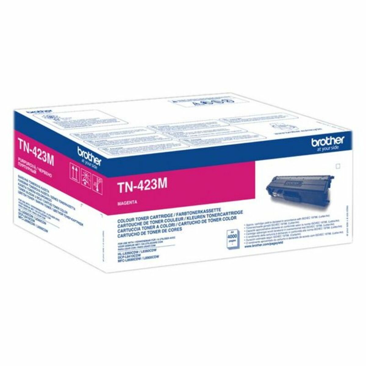 Toner Brother TN423M Svart Magenta - 4