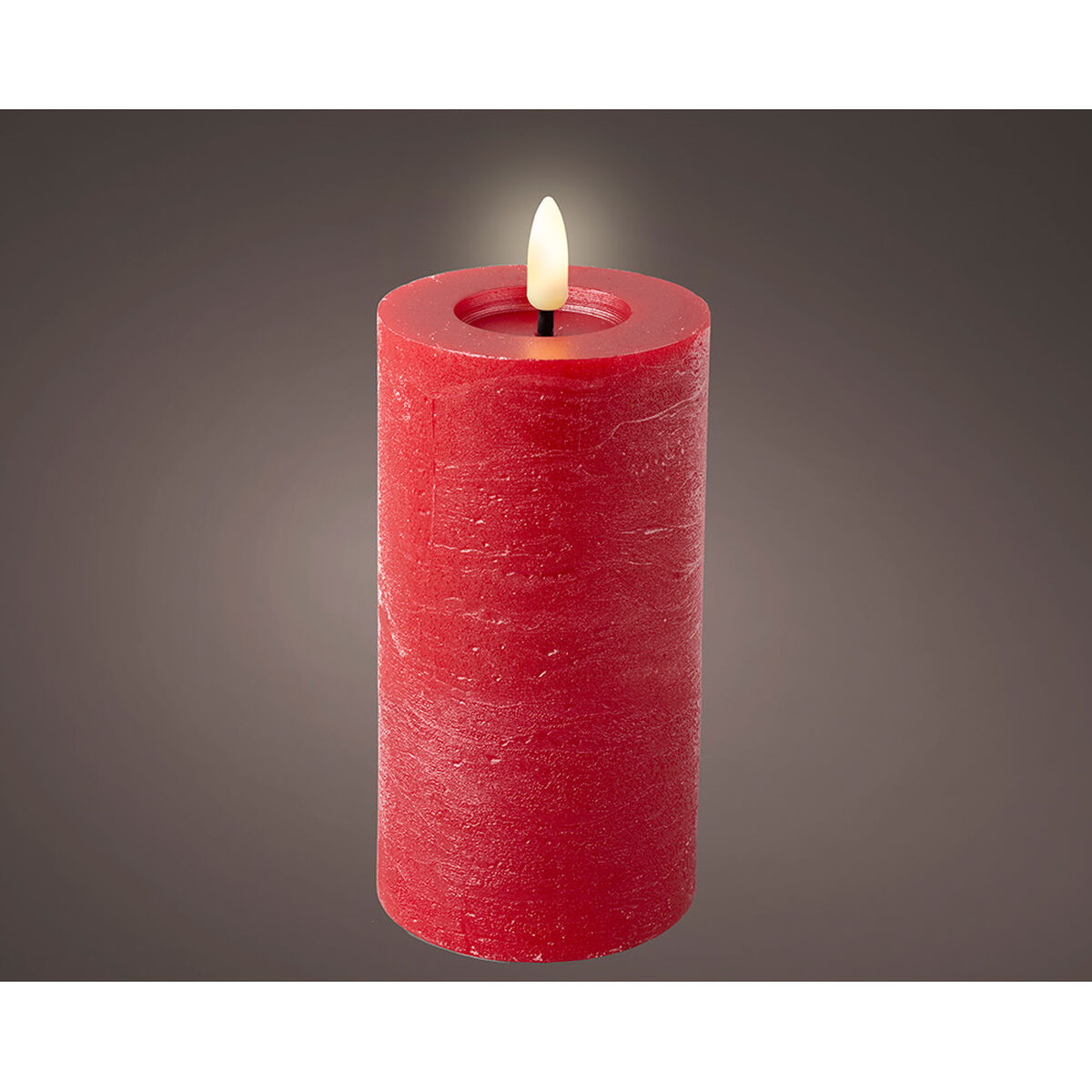 LED Ljus Lumineo Röd Ø 7 x 15 cm Rustik (AAA) - 2