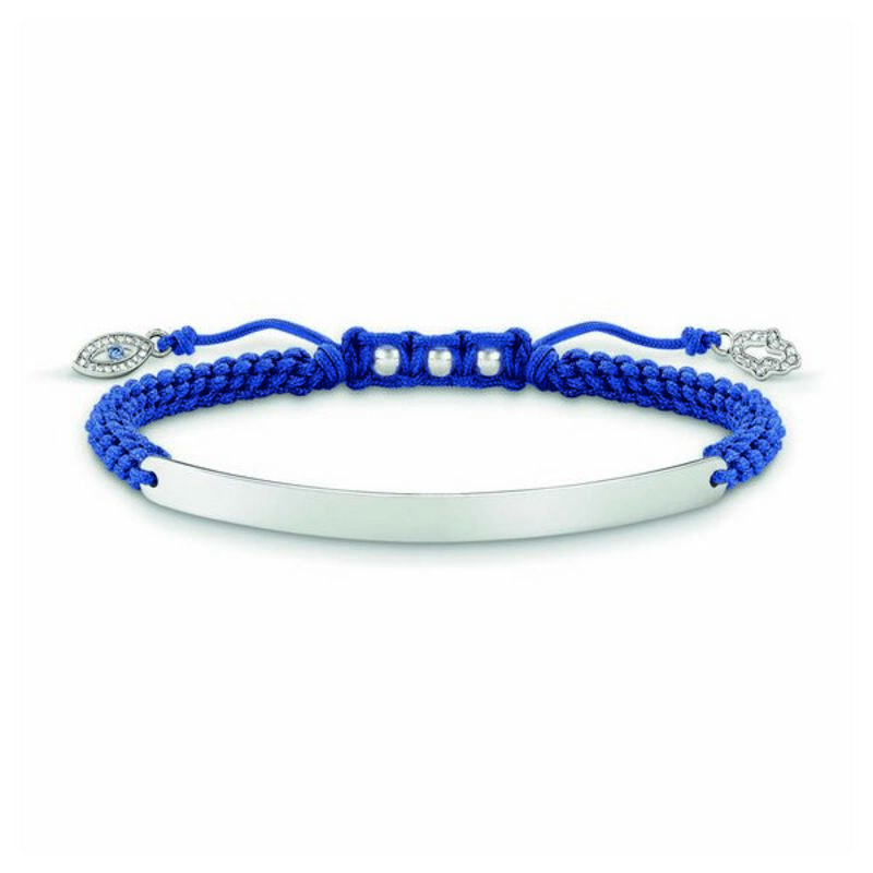 Damarmband Thomas Sabo LBA0066-897-1 16 - 19 cm Silvrig Blå 21 cm - 2