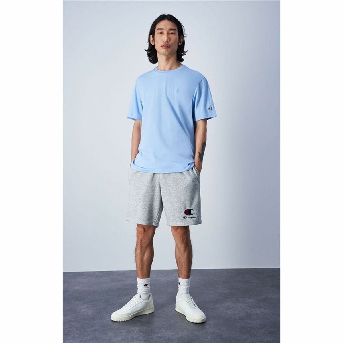 T-shirt med kortärm Herr Champion Crewneck - 2
