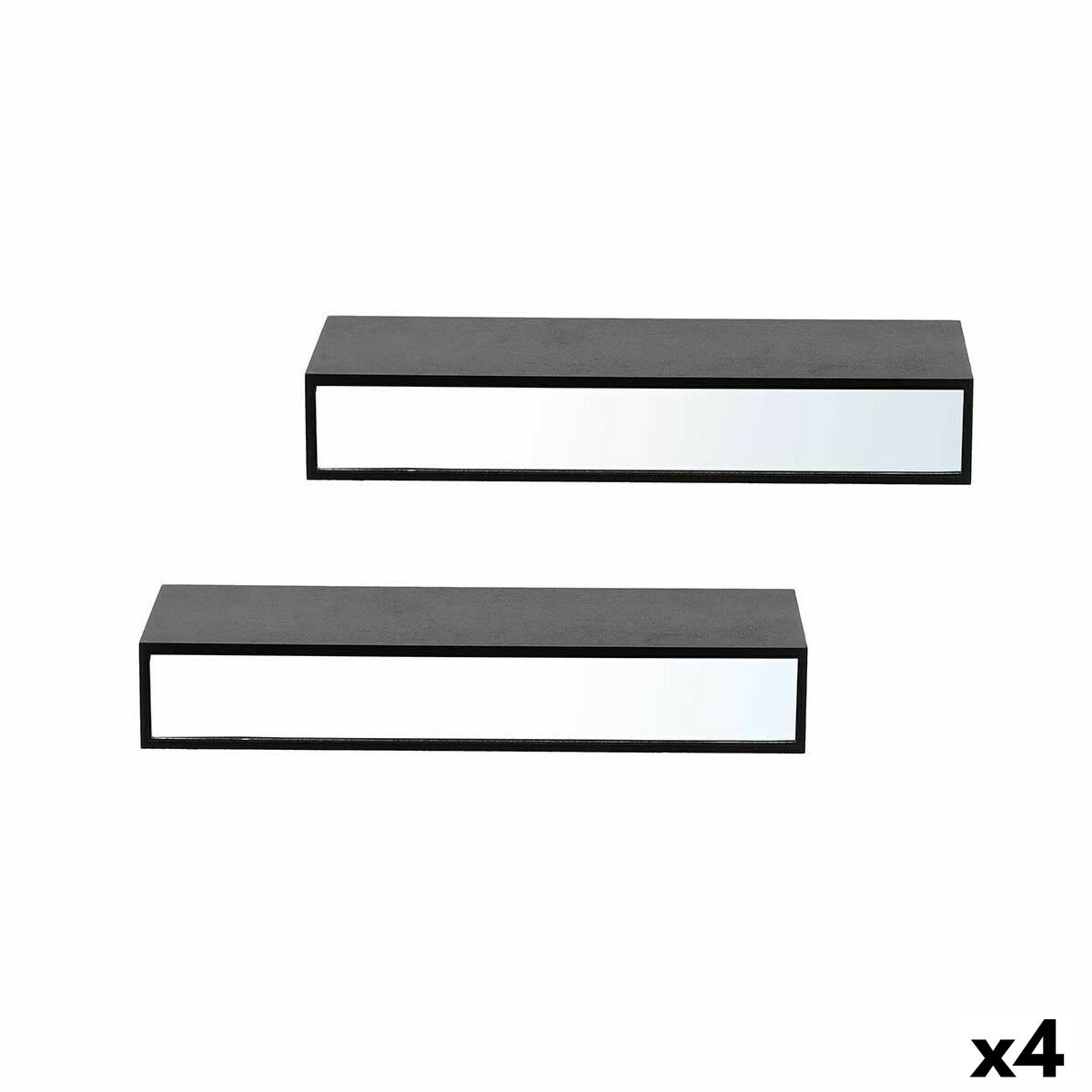 Hyllor Trä MDF 2 Delar Speglar Set (4 antal)