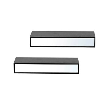 Hyllor Trä MDF 2 Delar Speglar Set (4 antal)
