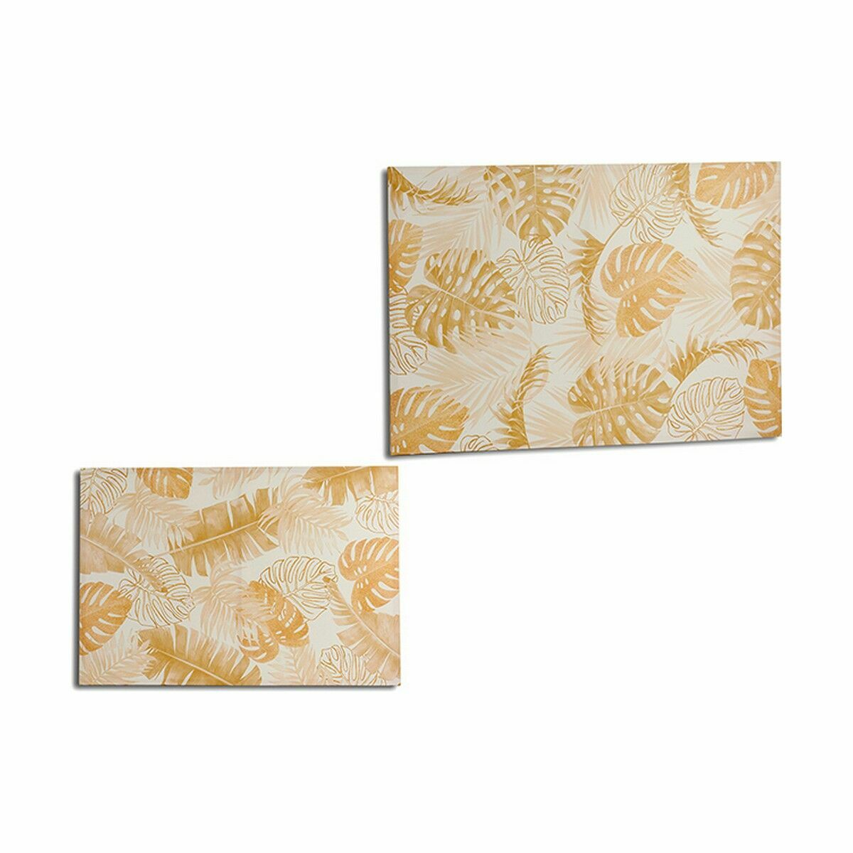 Kanvas Gift Decor Gyllene Löv av en växt 120 x 80 x 2,5 cm (4 antal) - 4