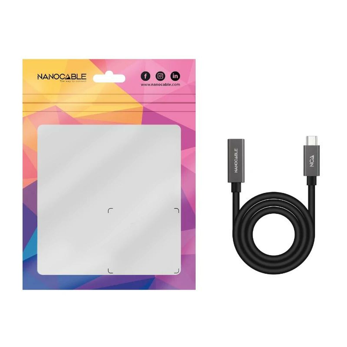 USB-C-kabel NANOCABLE 10.01.4402 Svart 2 m (1 antal) - 4