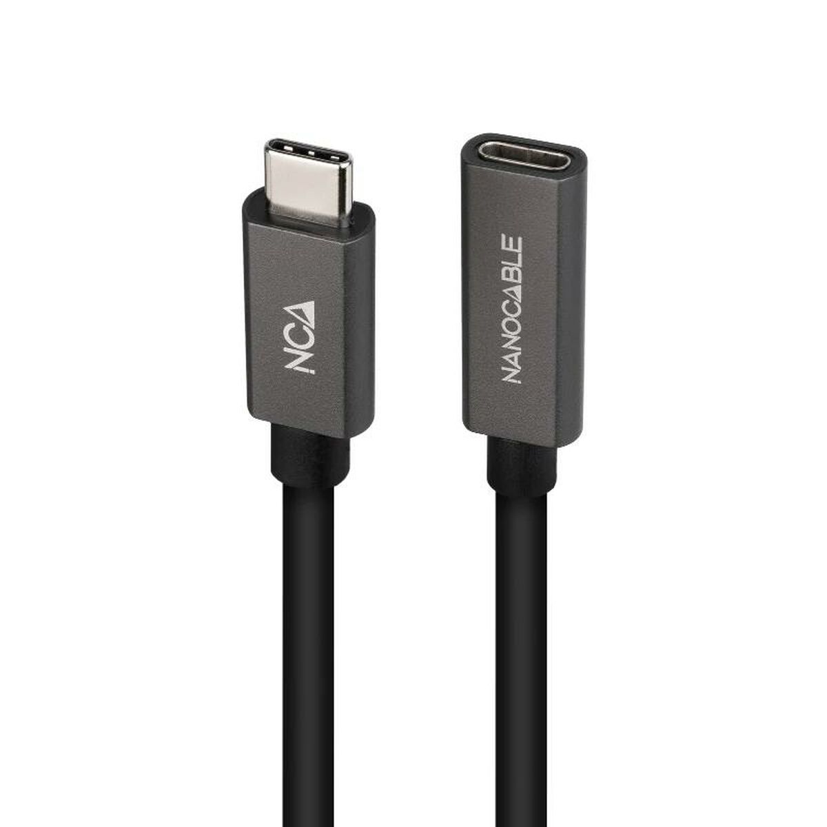 USB-C-kabel NANOCABLE 10.01.4402 Svart 2 m (1 antal) - 2