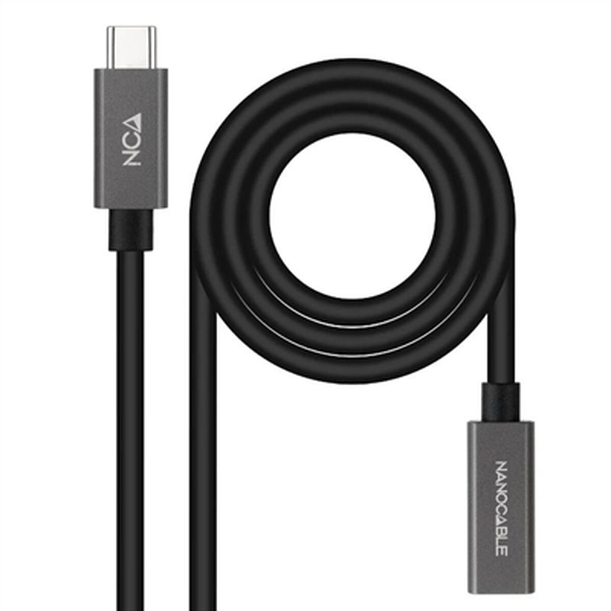 USB-C-kabel NANOCABLE 10.01.4402 Svart 2 m (1 antal)