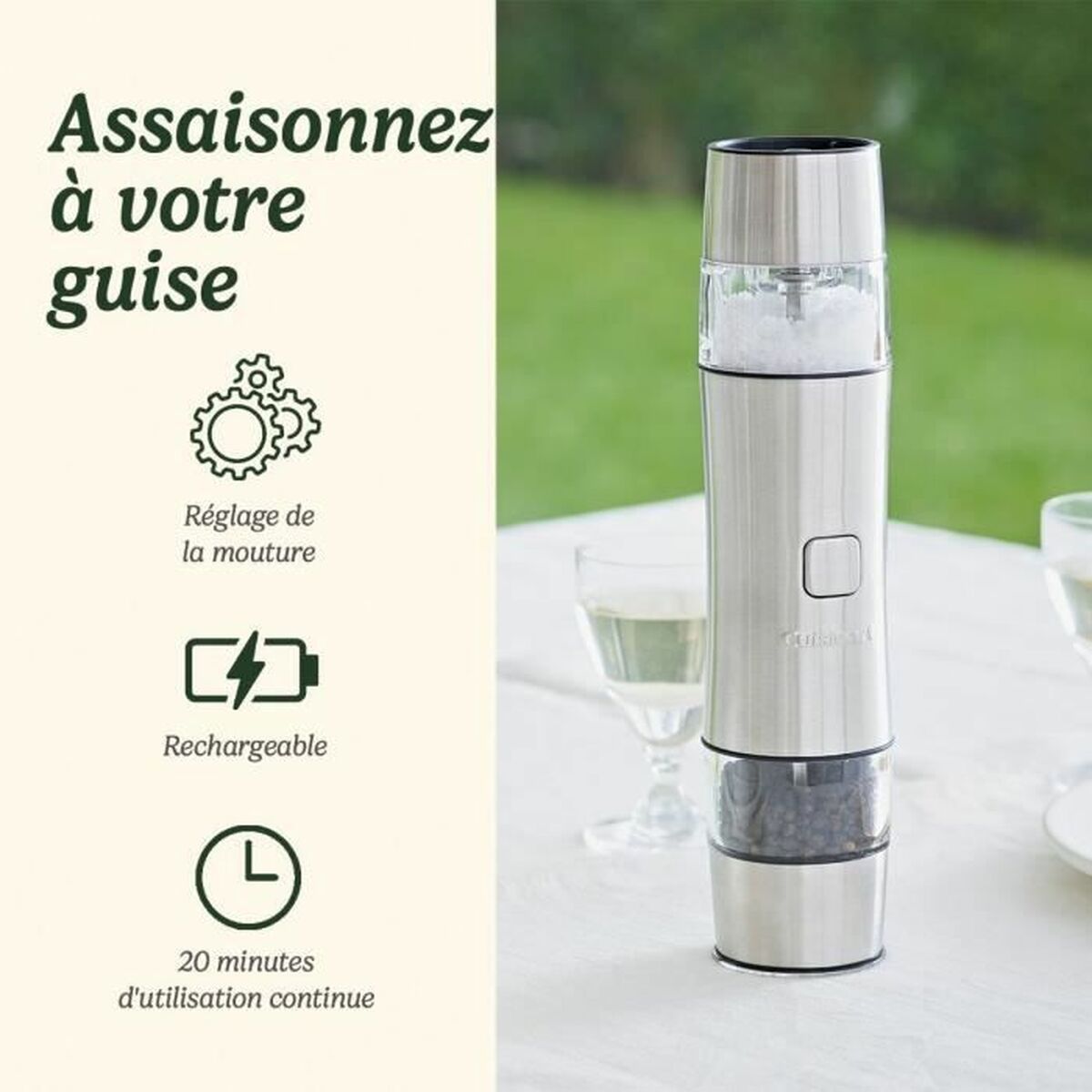 Pepparkvarn Cuisinart SG6SE Grå Pärla Keramik Elektrisk - 2
