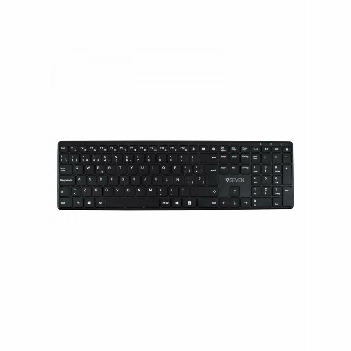 Bluetooth Tangentbord V7 KW550 BT Svart Qwerty Spanska - 5