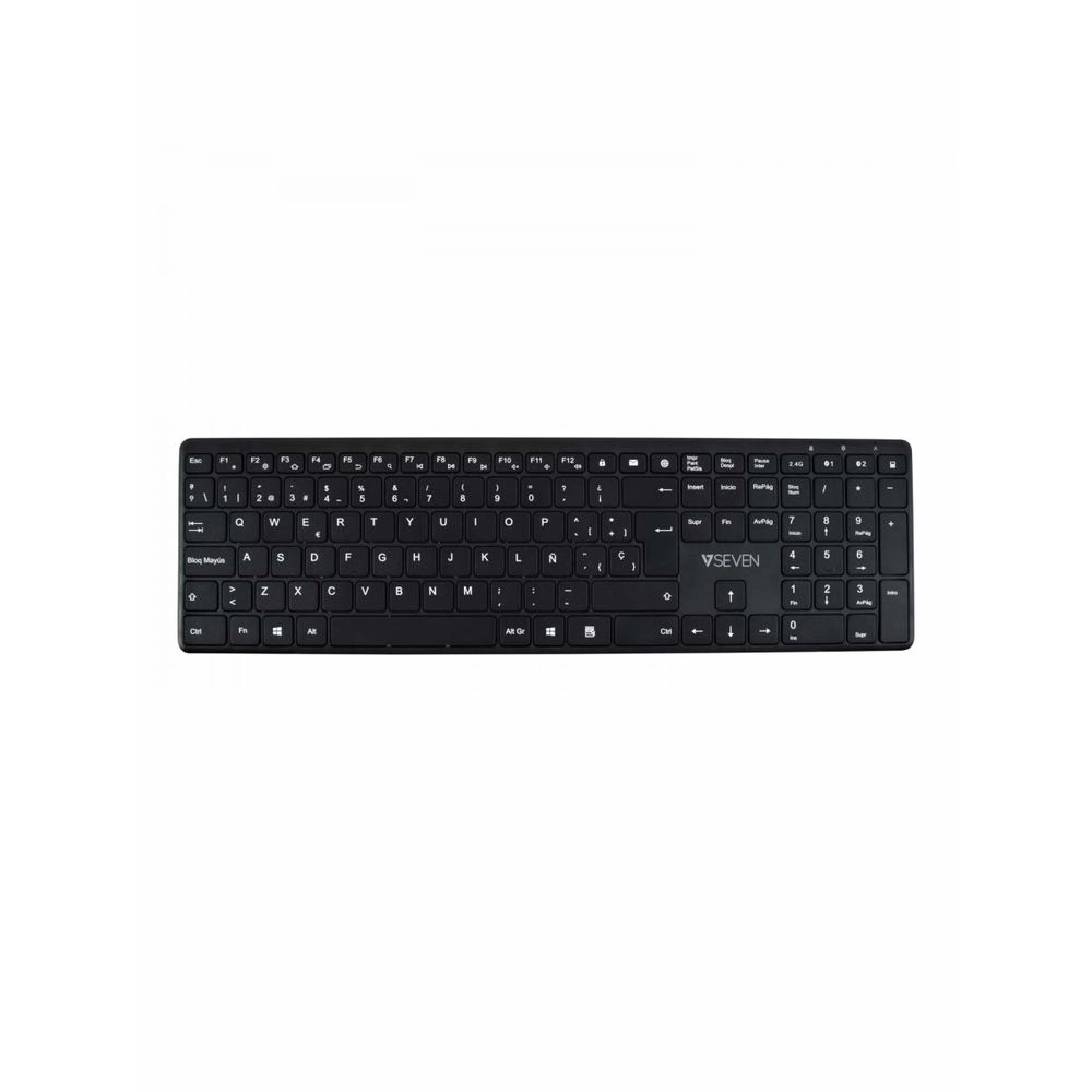 Bluetooth Tangentbord V7 KW550 BT Svart Qwerty Spanska