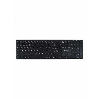 Bluetooth Tangentbord V7 KW550 BT Svart Qwerty Spanska