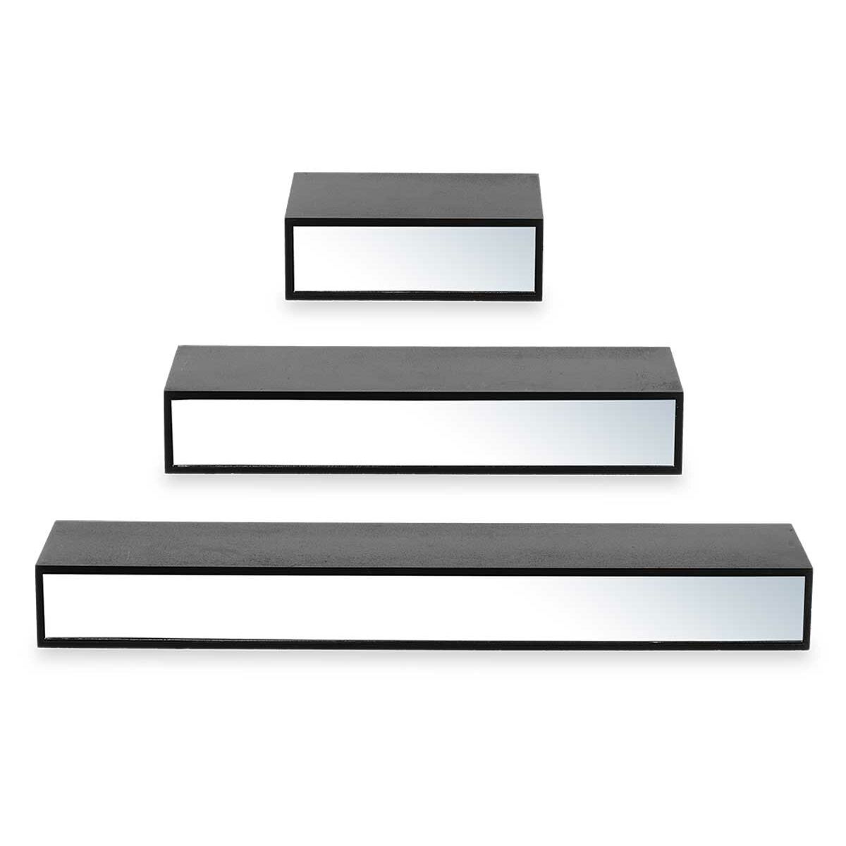 Hyllor Trä MDF 3 Delar Speglar Set (4 antal) - 4