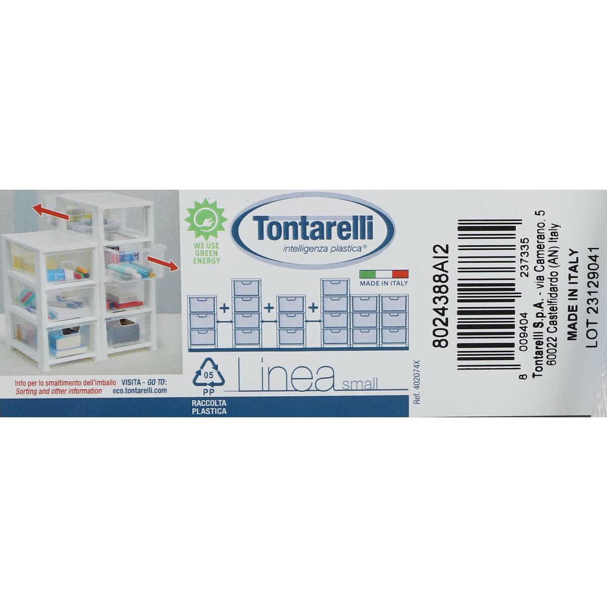 Byrå Tontarelli Linea mini Grå - 3