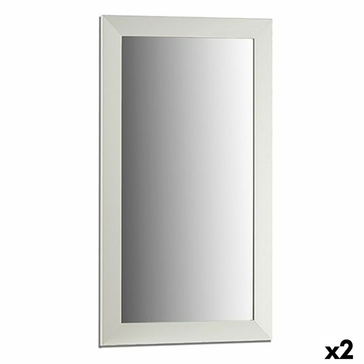Väggspegel 77604 Vit 64,3 x 84,5 x 1,5 cm Rektangulär (2 antal) - 3