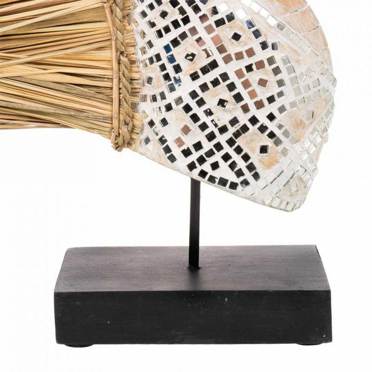 Prydnadsfigur Alexandra House Living Svart Naturell Häst 52 x 10 x 30 cm - 4