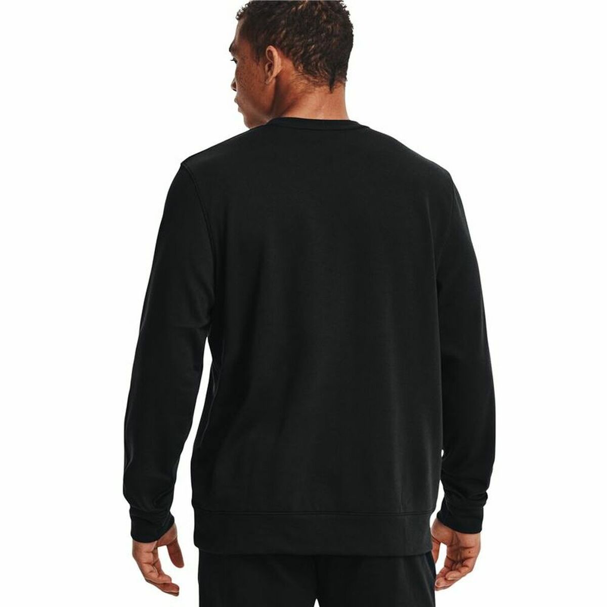 T-shirt med lång ärm Herr Under Armour Logo Crew Svart - 2