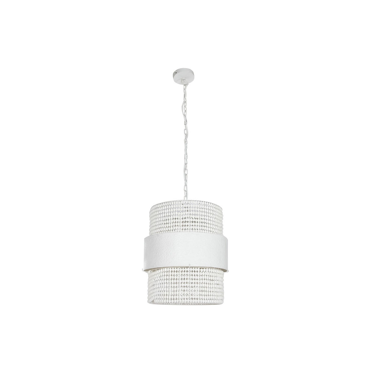 Taklampa Home ESPRIT Vit Trä Metall Järn 50 W 51 x 60 x 69 cm