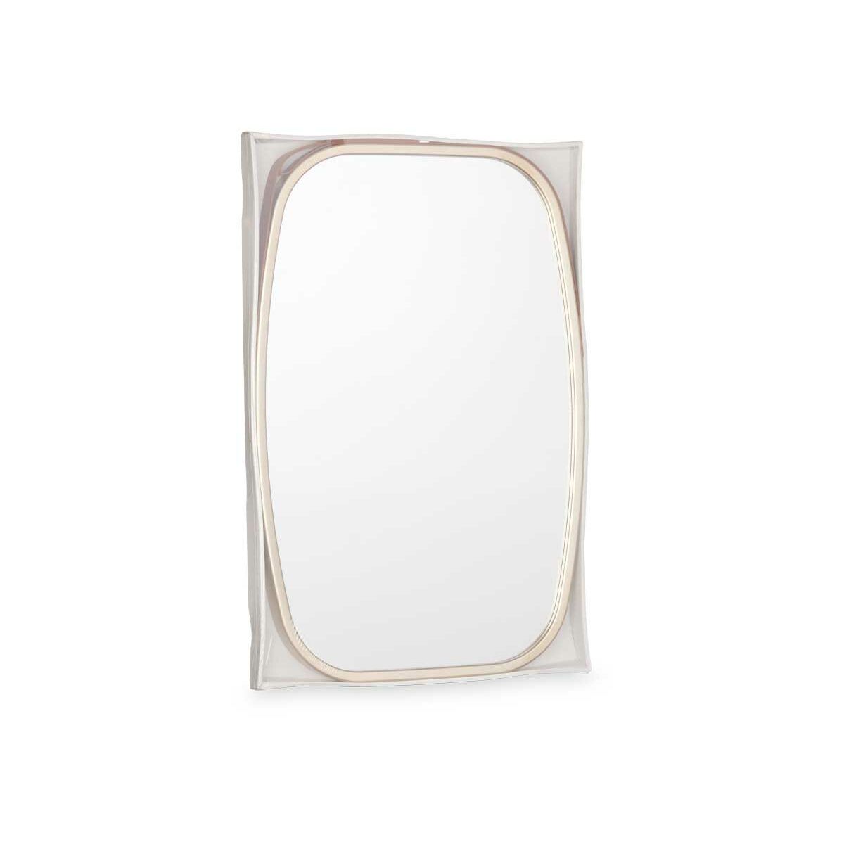 Väggspegel 1271 Brun Champagne 43 x 65 x 3 cm Rektangulär (4 antal) - 8