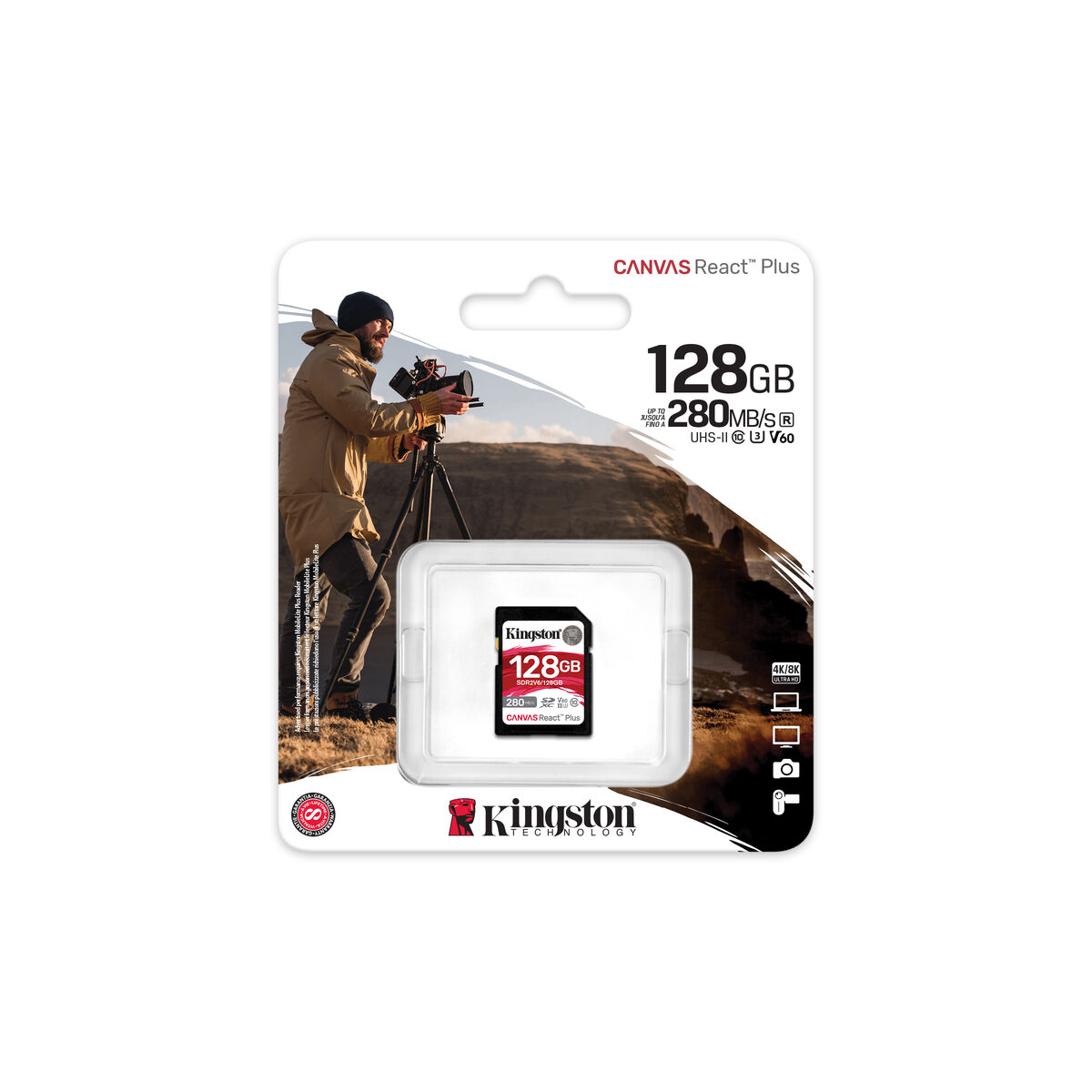 SDXC Minneskort Kingston SDR2V6/128GB 128 GB - 2