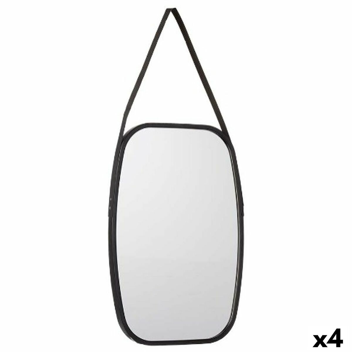 Väggspegel Gift Decor Svart 43 x 65 x 3 cm Rektangulär (4 antal) - 6