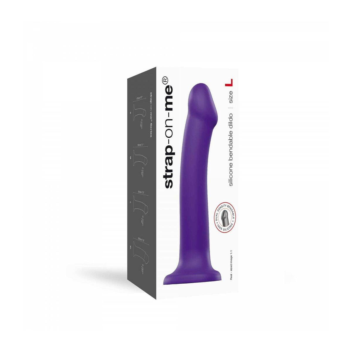 Dildo Strap-on-me Purple L Purpur - 5