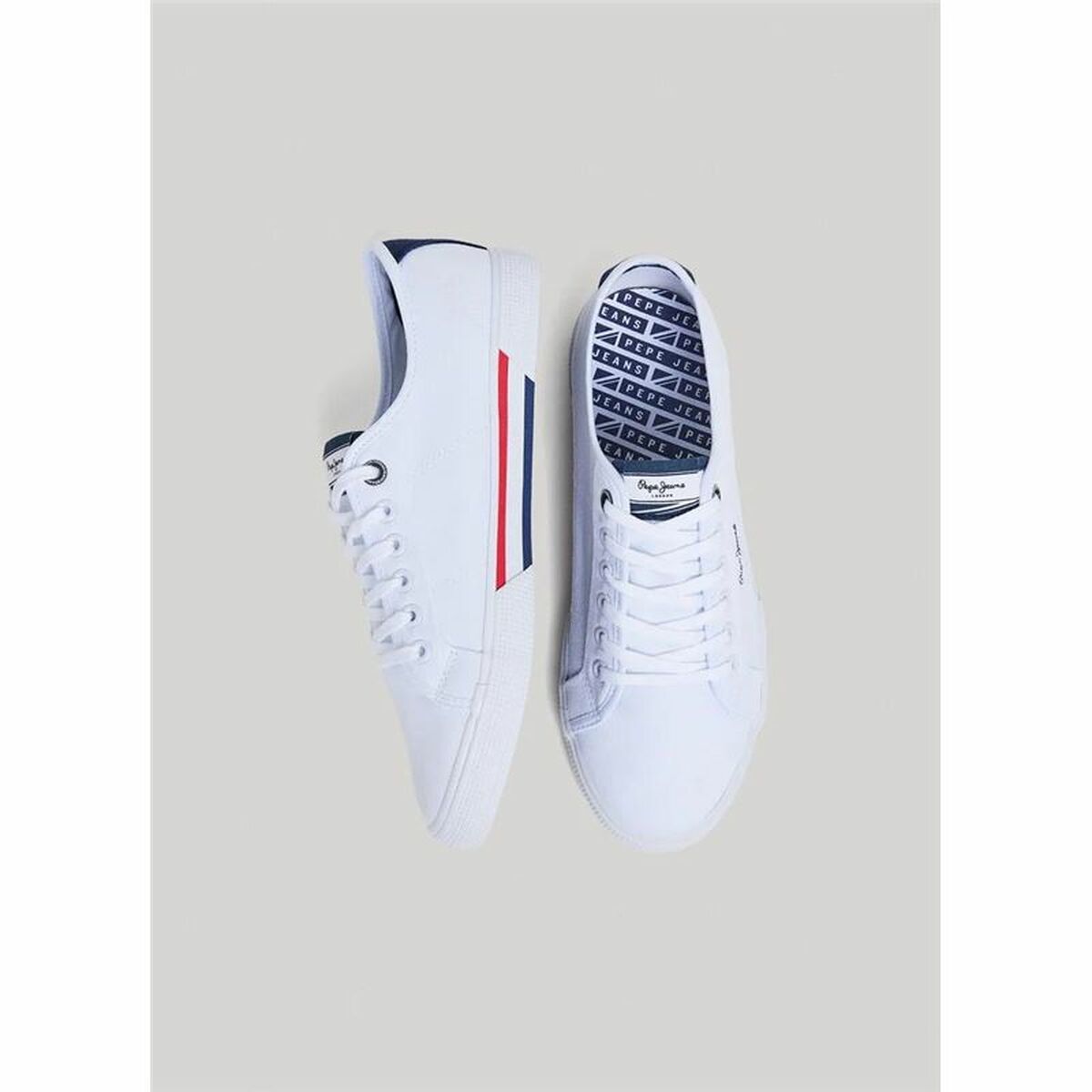Sportskor Casual Herr Pepe Jeans Brady Men Basic Vit - 3