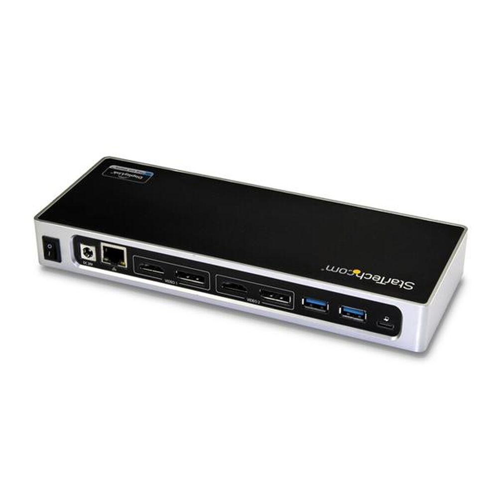 USB-HUB Startech DK30A2DH Svart/Silvrig Silvrig 40 W - 2