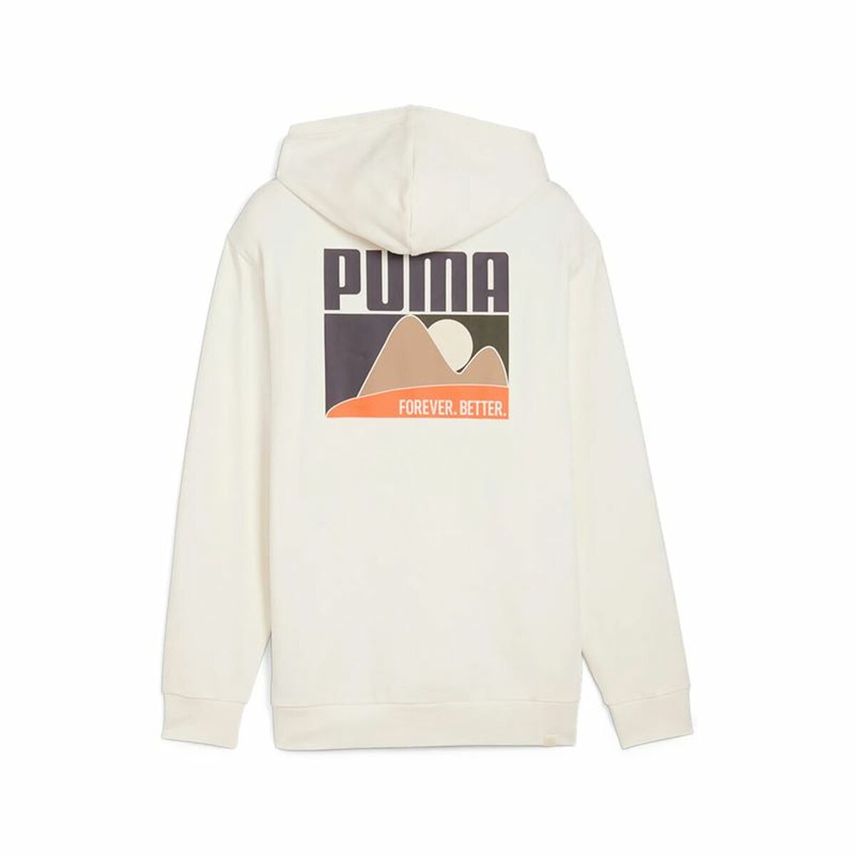Tröja med huva Herr Puma Vit - 2