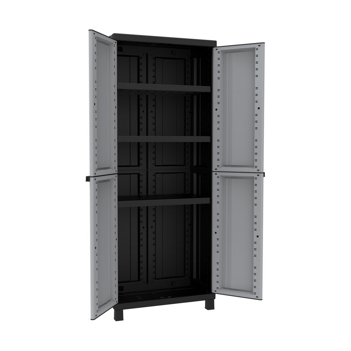 Garderob Terry Svart/Grå Harts Plast 68 X 39 X 170 CM - 6