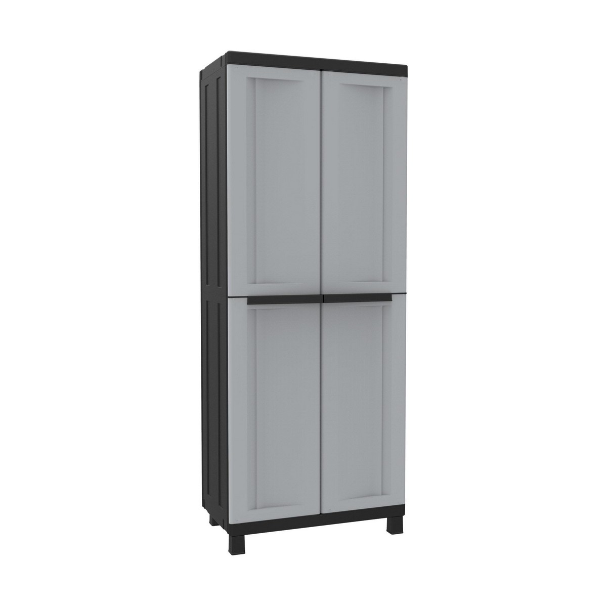 Garderob Terry Svart/Grå Harts Plast 68 X 39 X 170 CM