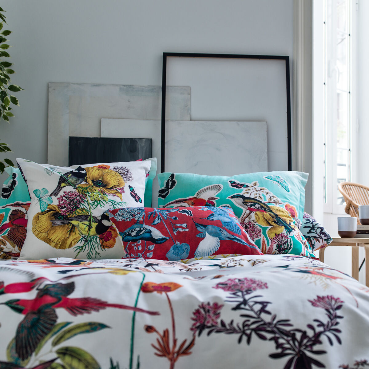 Påslakan HappyFriday Birds of paradise Multicolour 240 x 220 cm - 11