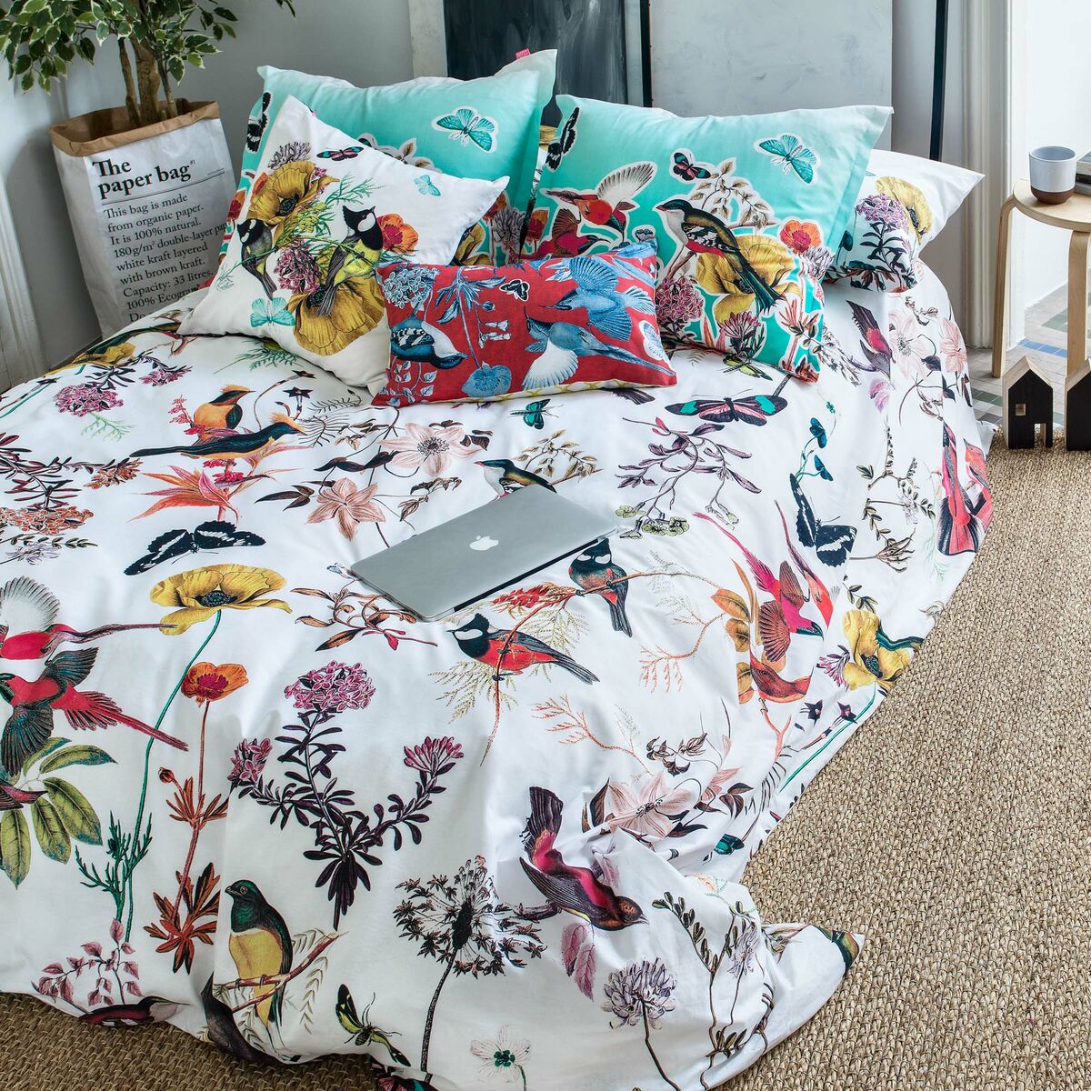 Påslakan HappyFriday Birds of paradise Multicolour 240 x 220 cm - 9