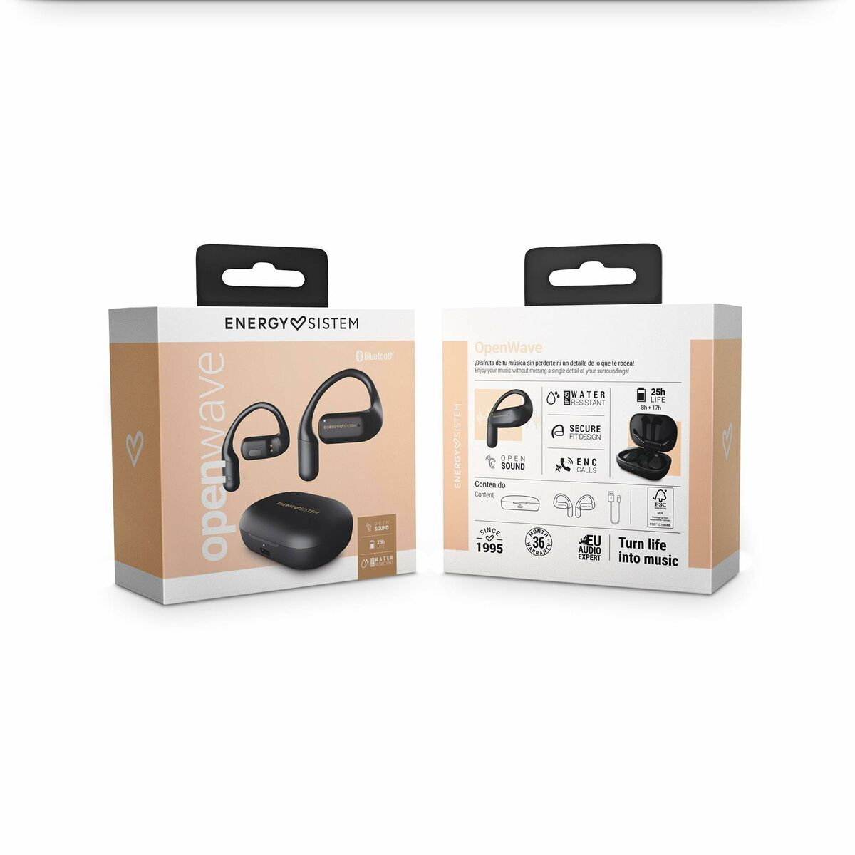 Ear Bluetooth hörlurar Energy Sistem 458820 Svart - 8