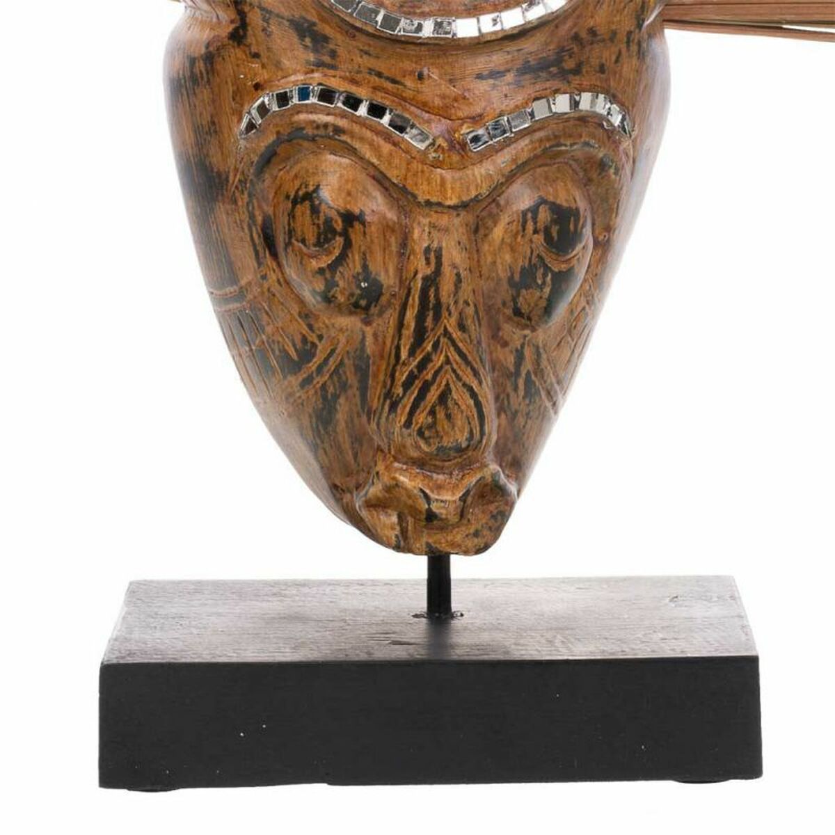 Prydnadsfigur Alexandra House Living Brun Mask 50 x 12 x 38 cm - 6