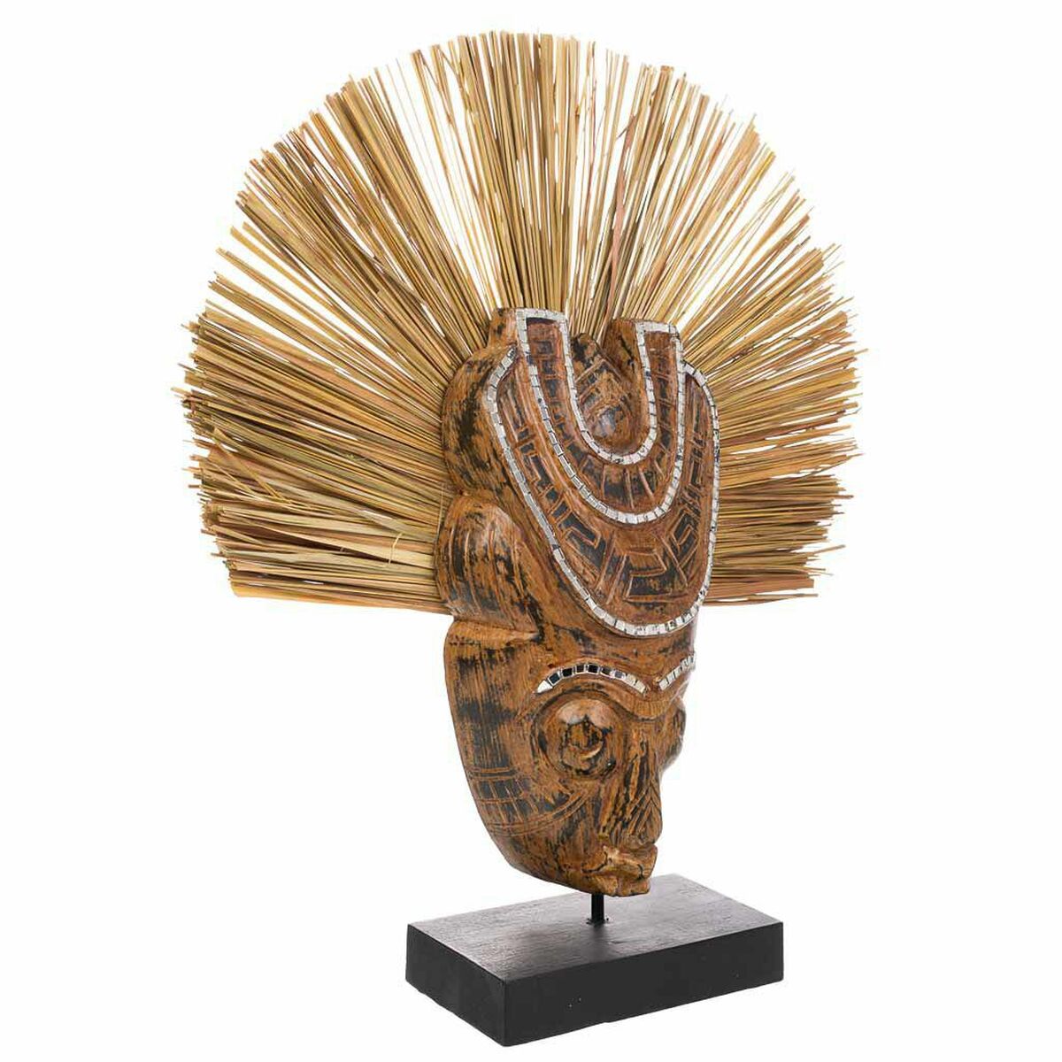 Prydnadsfigur Alexandra House Living Brun Mask 50 x 12 x 38 cm