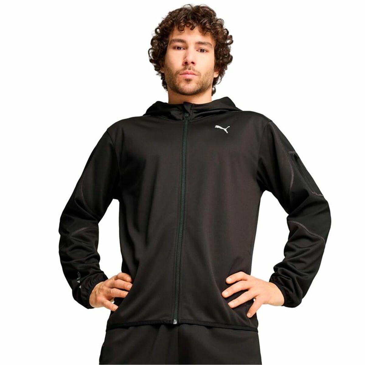 Tröja med huva Herr Puma Flex Panelled Jacket Svart - 3