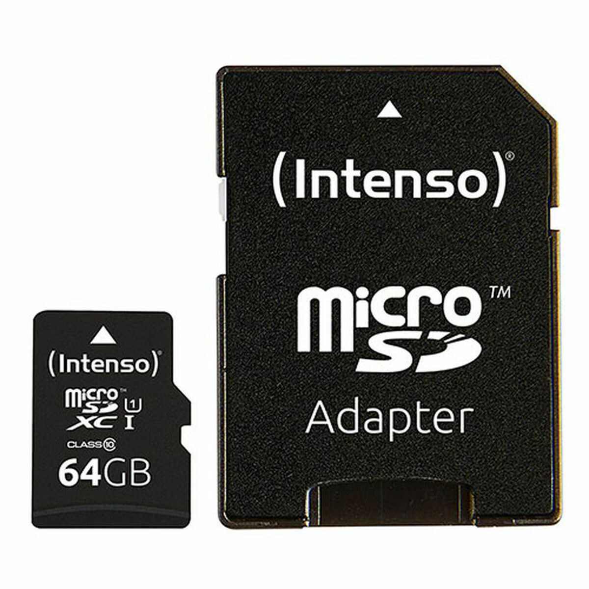 Micro-SD Minneskort med Adapter INTENSO 64 GB