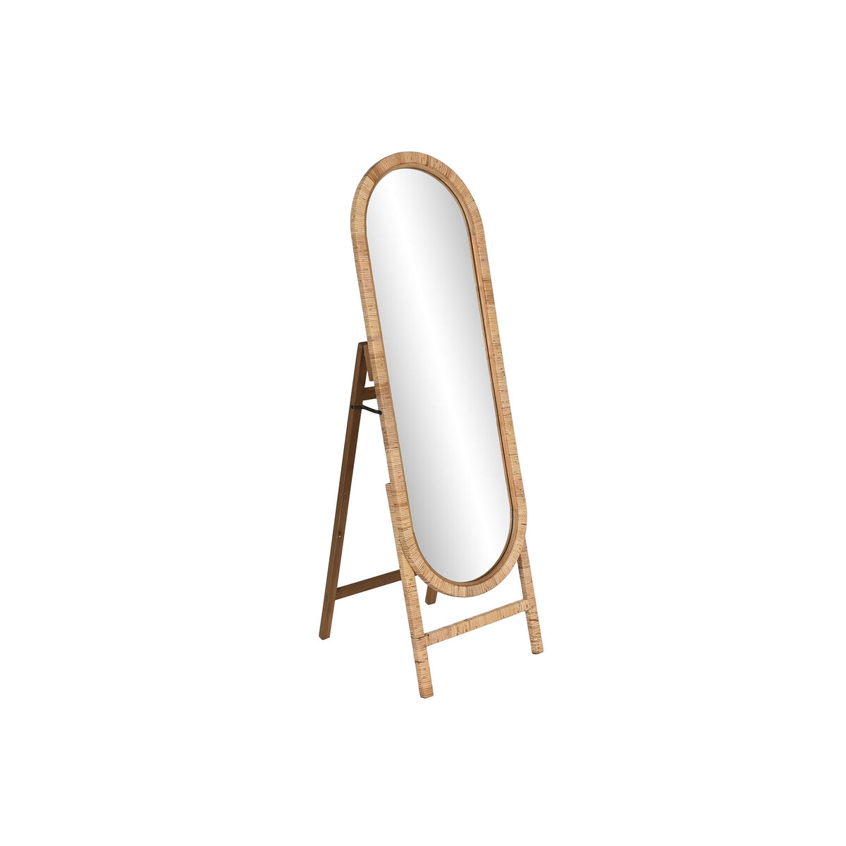 Garderobsspeglar Home ESPRIT Naturell 46,5 x 48 x 150,5 cm