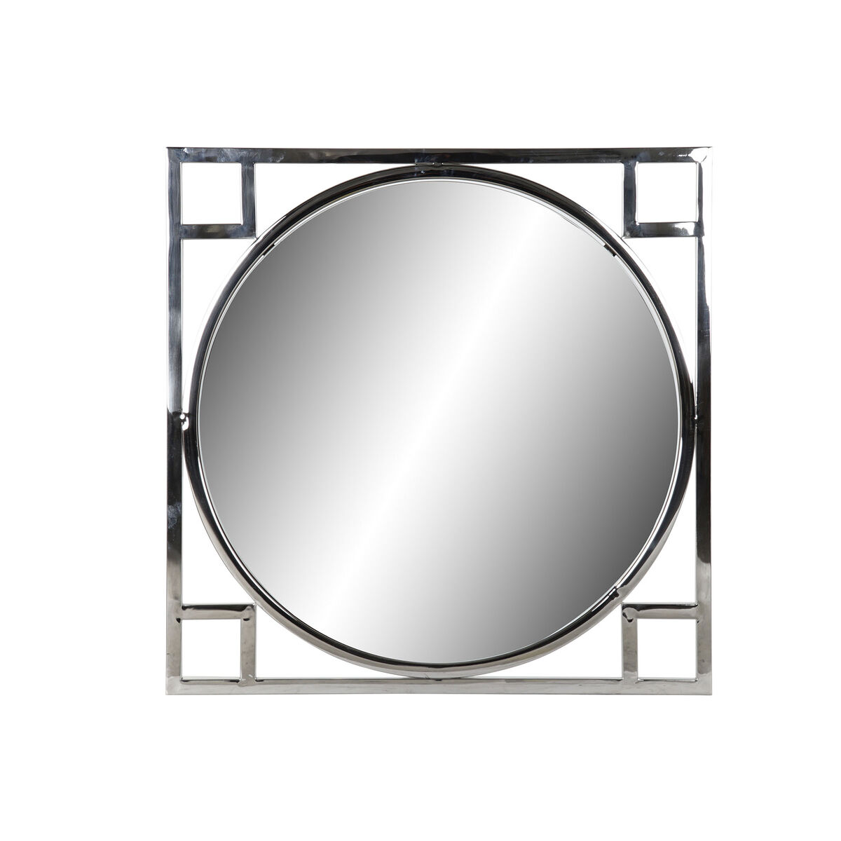Väggspegel DKD Home Decor Silver Glas Stål (70 x 2 x 70 cm) - 4