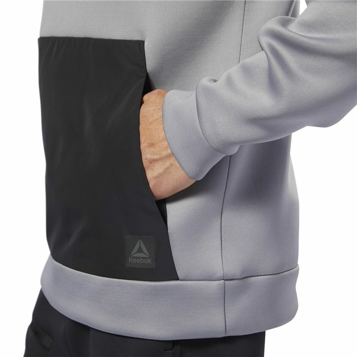 Tröja med huva Herr Reebok Supply Tech Grå - 2