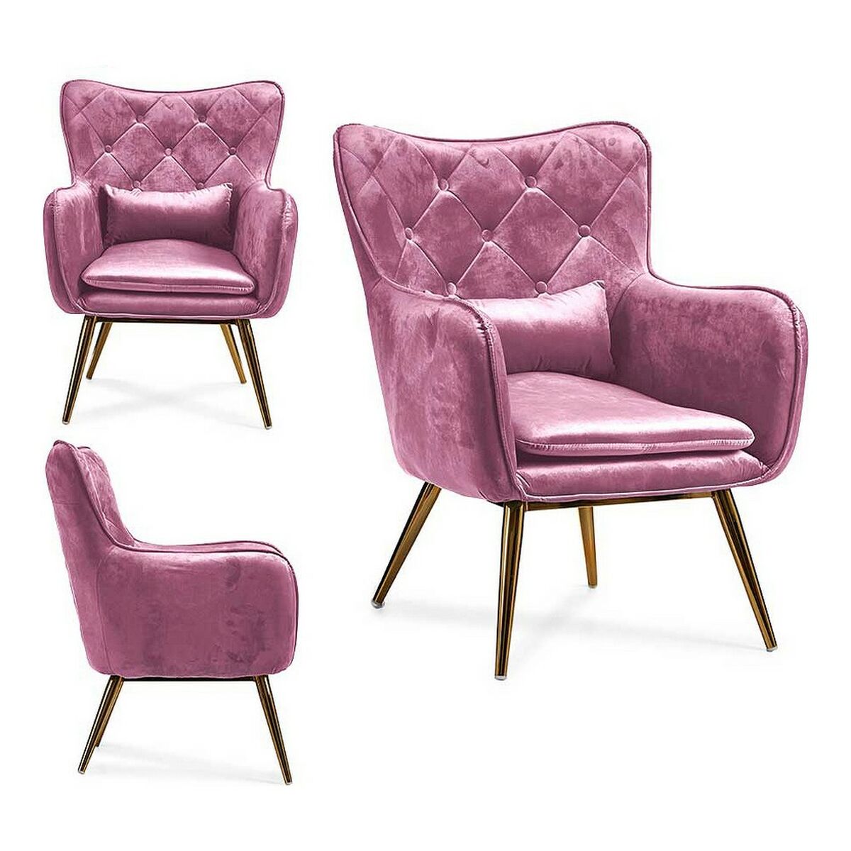 Fåtölj Gift Decor Rosa 68 x 92 x 70 cm - 2