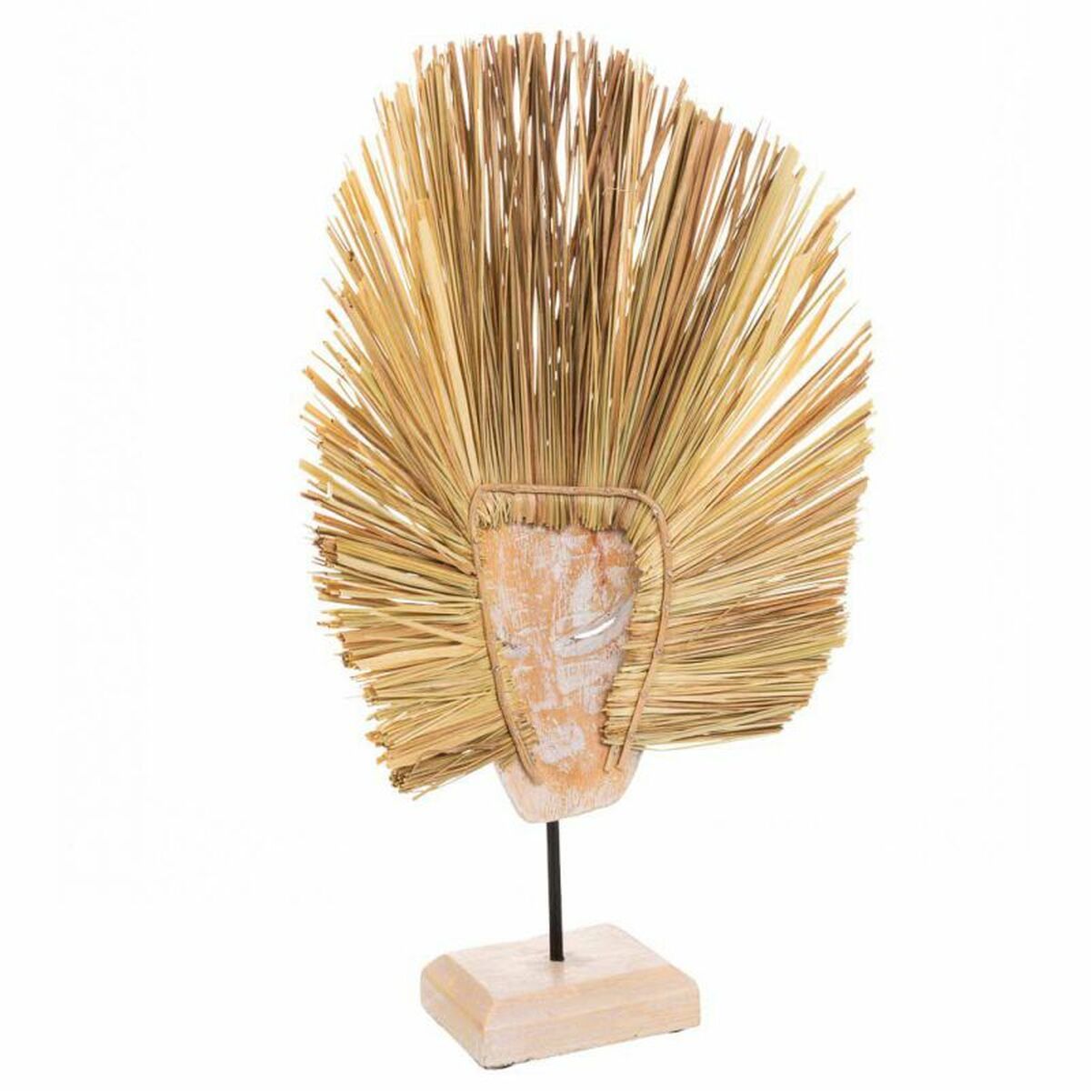 Prydnadsfigur Alexandra House Living Naturell Mask 53 x 13 x 30 cm - 4