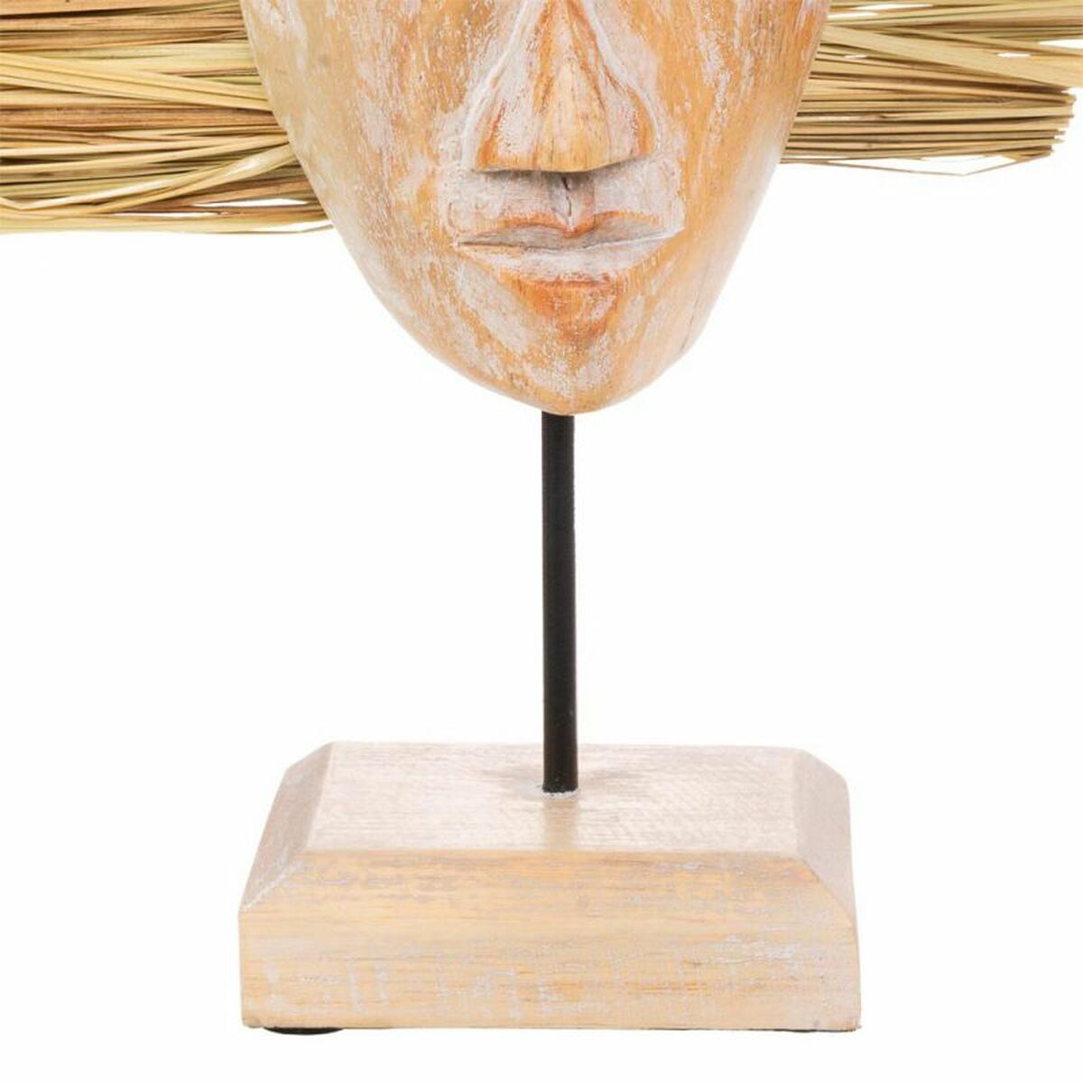 Prydnadsfigur Alexandra House Living Naturell Mask 53 x 13 x 30 cm - 6