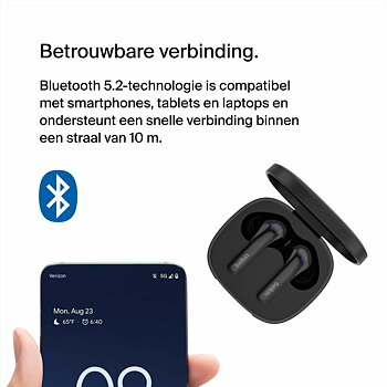 Ear Bluetooth hörlurar Belkin AUC010BTBK Svart
