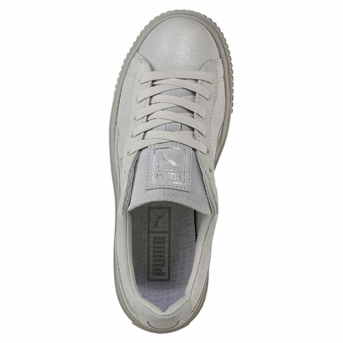 Gymnastiksko, Dam Puma Basket Platform Reset Vit - 11